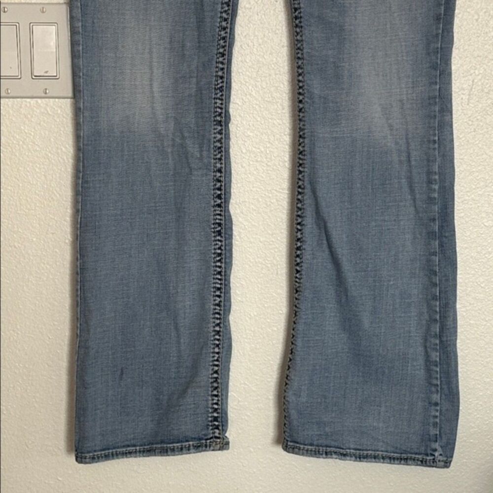 Silver Jeans Super Stretch Aiko Bootcut Low Rise Womens 32/33 Cotton Cowgirl - Picture 3 of 16